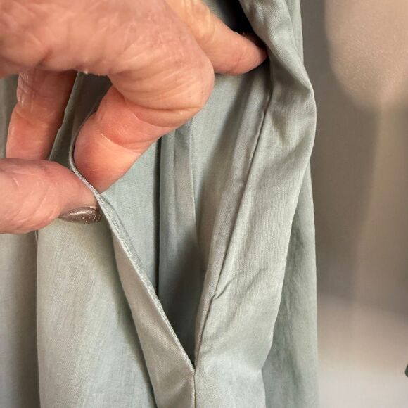 NWT Rebecca Taylor long sleeve cotton shift dress. Color: mint. Size XS - Picture 9 of 15